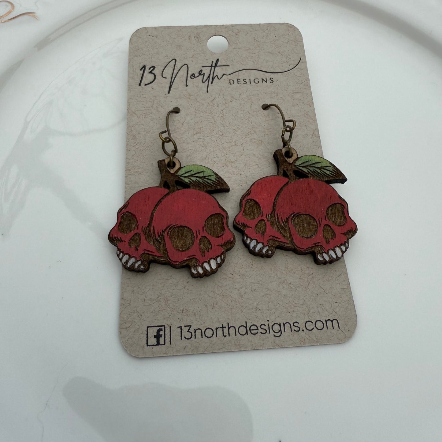 Cherry Skull Earrings