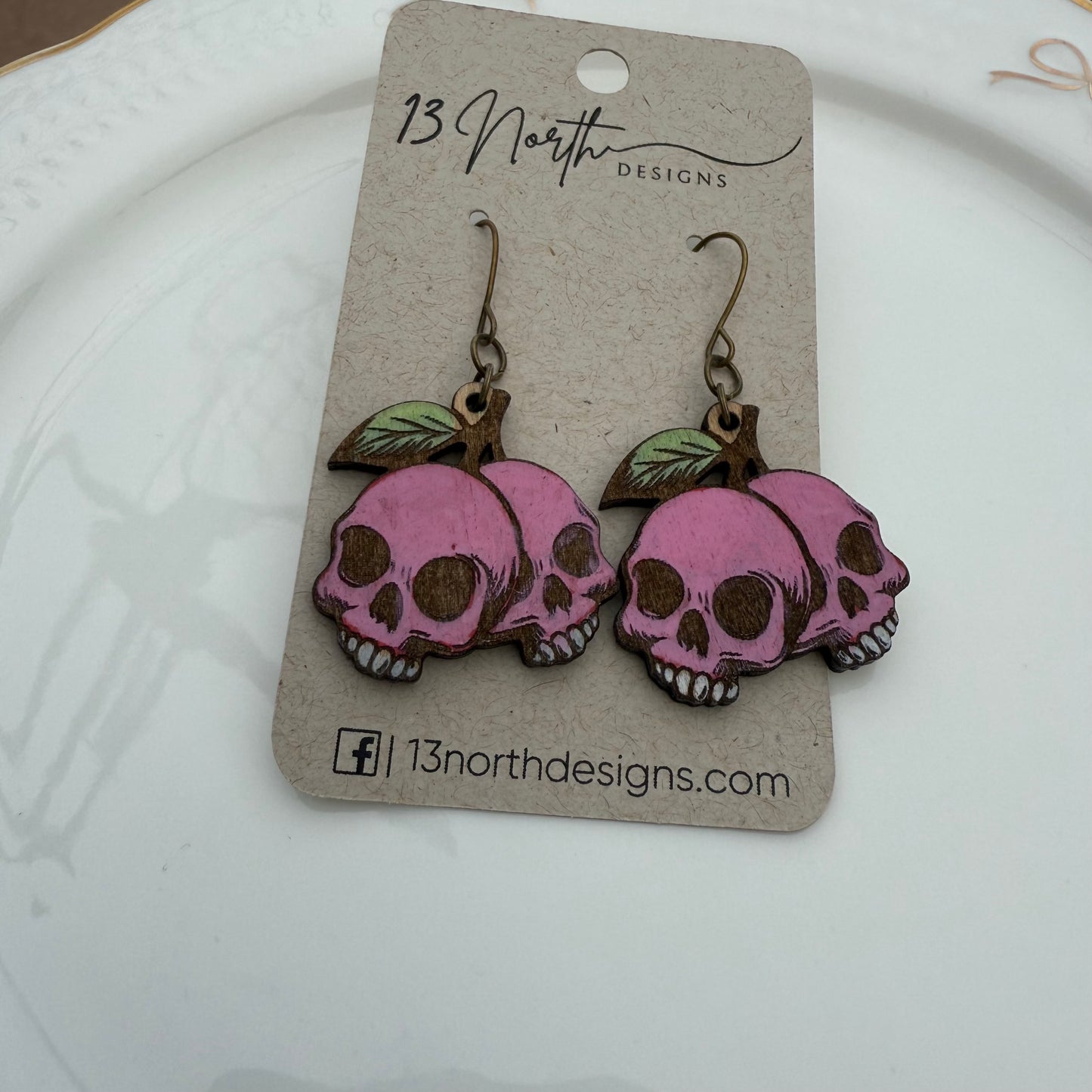 Cherry Skull Earrings