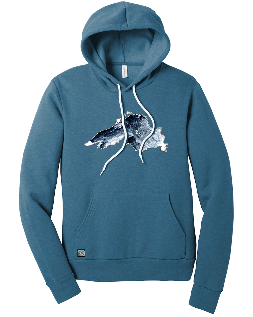 Lake Superior Hooded Sweatshirt - Ice - Heather Deep Teal