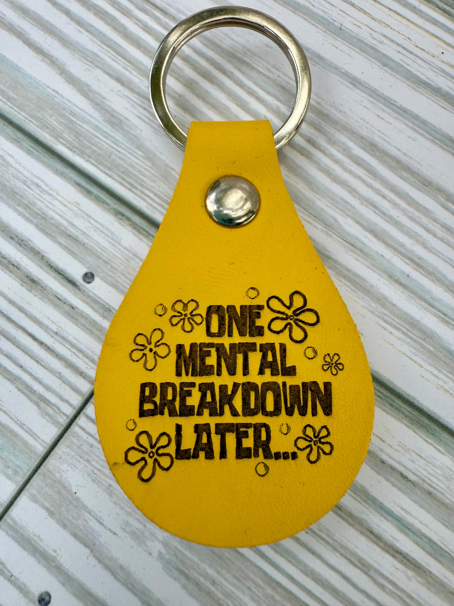 Faux Leather Keychains