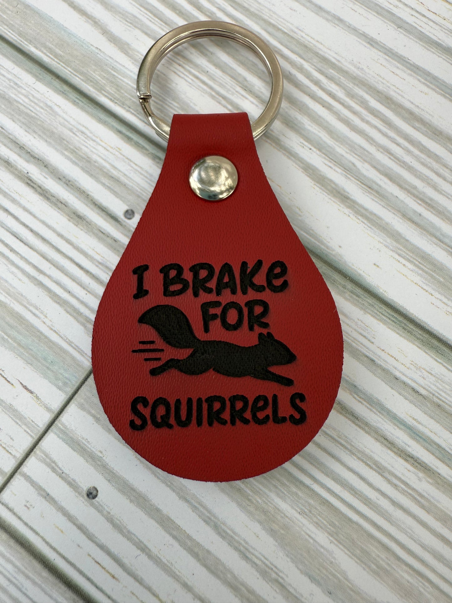 Faux Leather Keychains