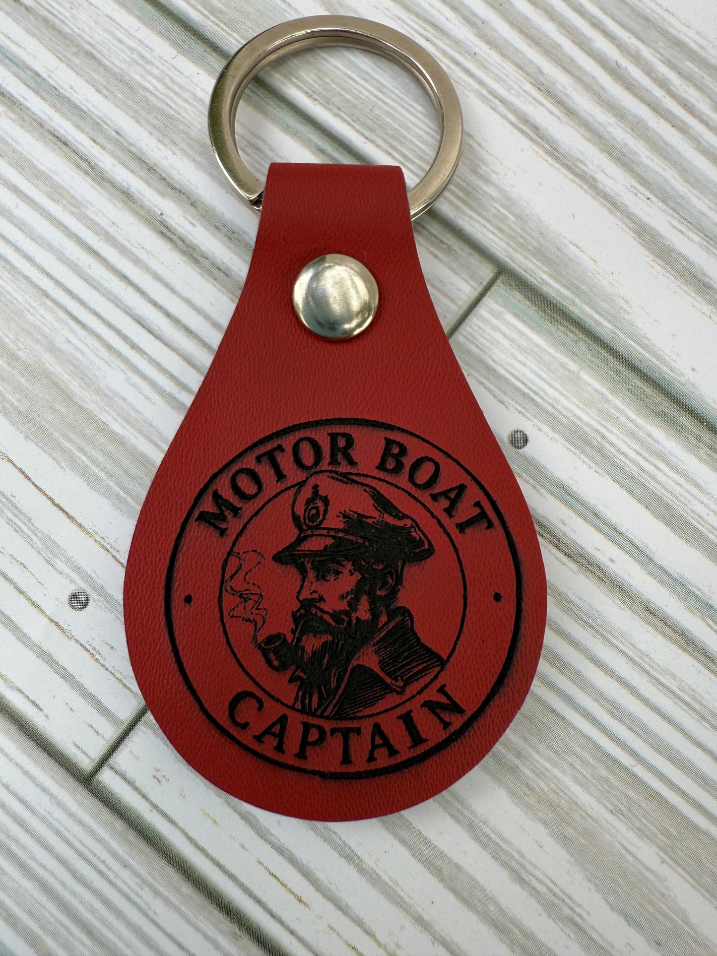 Faux Leather Keychains